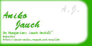 aniko jauch business card